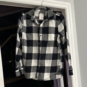 SO Monochrome Plaid Shirt